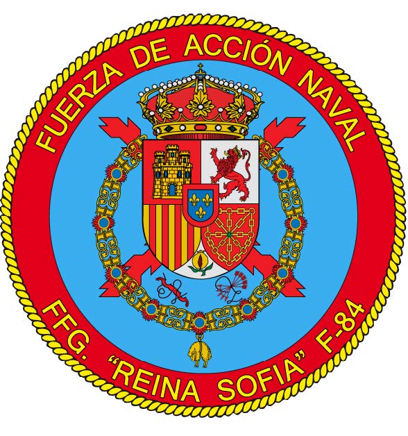 Coat of Arms of the "Reina Sofía" Frigate (F-84)